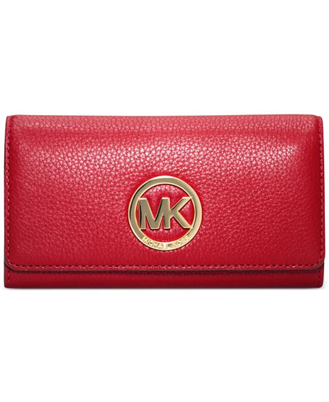 michael kors red wallet